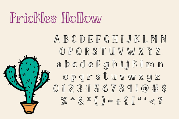 Prickles Regular in Serif Fonts - product preview 2