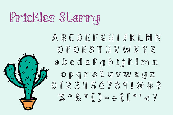 Starry Prickles in Serif Fonts - product preview 1