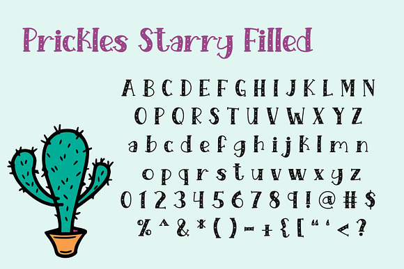 Starry Prickles in Serif Fonts - product preview 3
