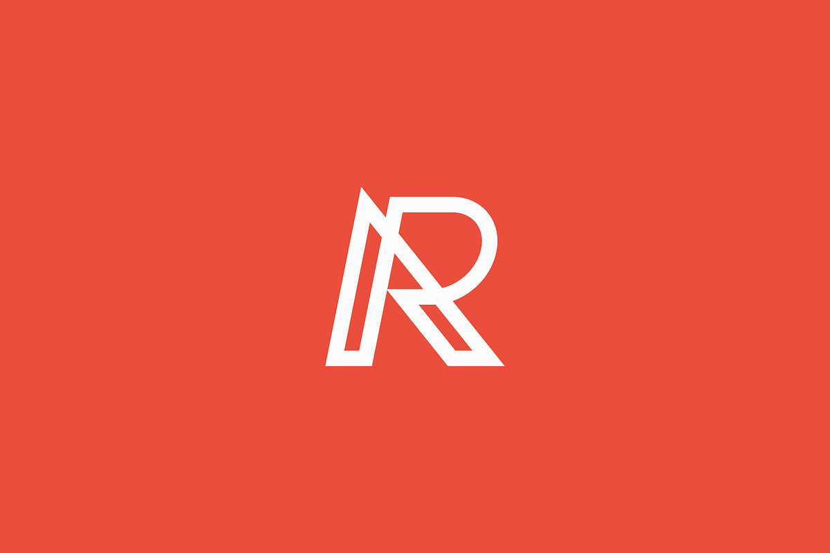 AR / RA Monogram Line Logo + Bonus in Logo Templates - product preview 8