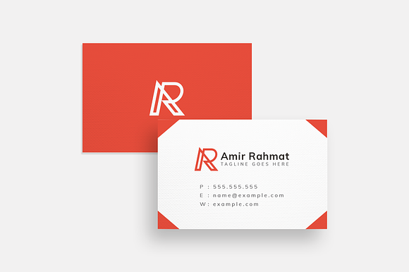 AR / RA Monogram Line Logo + Bonus in Logo Templates - product preview 1
