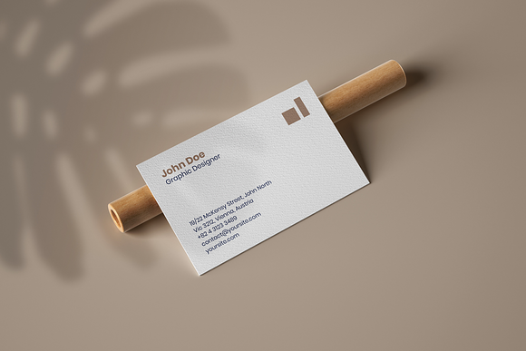 Business Card Mockup Set With Shadow in Branding Mockups - product preview 4