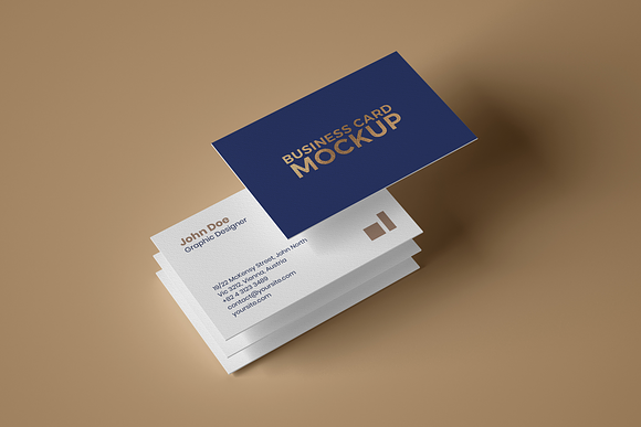 Business Card Mockup Set With Shadow in Branding Mockups - product preview 7