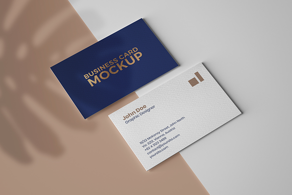 Business Card Mockup Set With Shadow in Branding Mockups - product preview 9