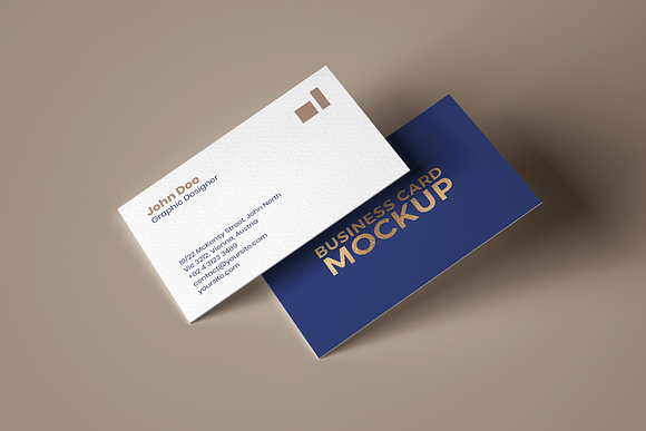 Business Card Mockup Set With Shadow in Branding Mockups - product preview 12