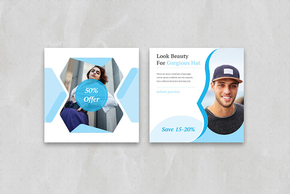PSD|EPS|AI Social Media Banner in Instagram Templates - product preview 4