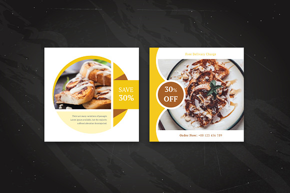 Spicy Restaurant Social Media Pack in Instagram Templates - product preview 2