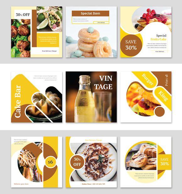 Spicy Restaurant Social Media Pack in Instagram Templates - product preview 5