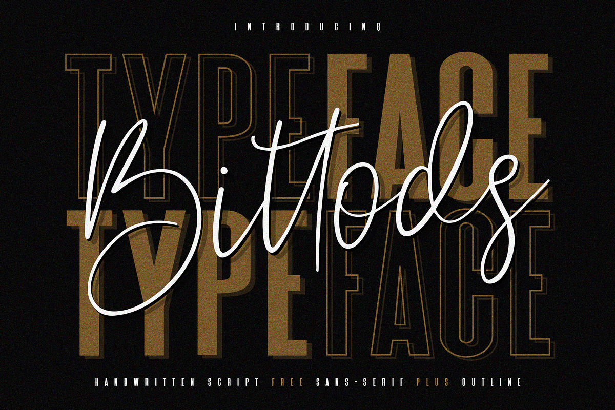 Bittods - Handwritten Free Sans in Script Fonts - product preview 8