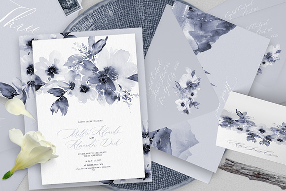 Floral Wedding Set in Wedding Templates - product preview 7