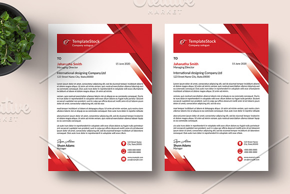 Letterhead V31 in Stationery Templates - product preview 1