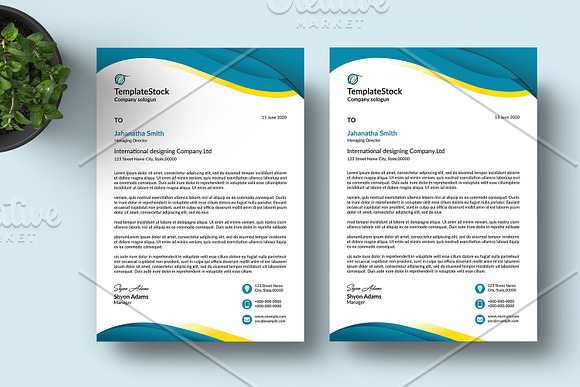 Business Letterhead V32 in Stationery Templates - product preview 1