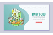 Doodle kids menu and baby food web