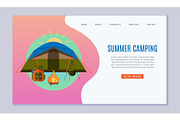 Summer camping for travel website