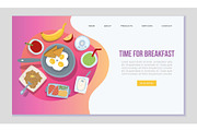 Time for breakfast web template