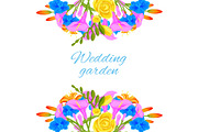 Wedding flowers bouquets invitation