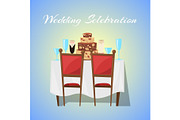 Wedding celebration in restaurant