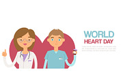 World Heart Day web poster for