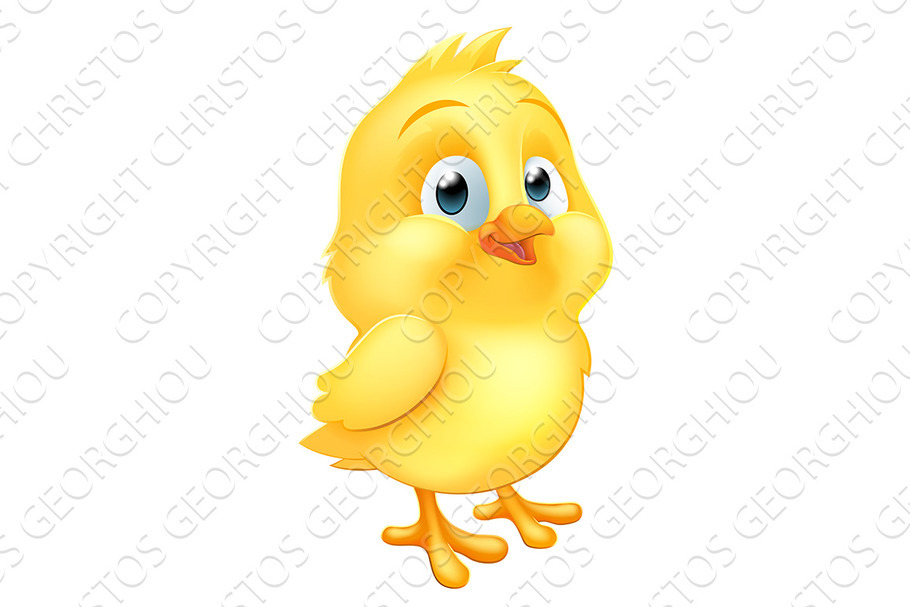 Easter Chick Little Baby Chicken in Illustrations - product preview 8
