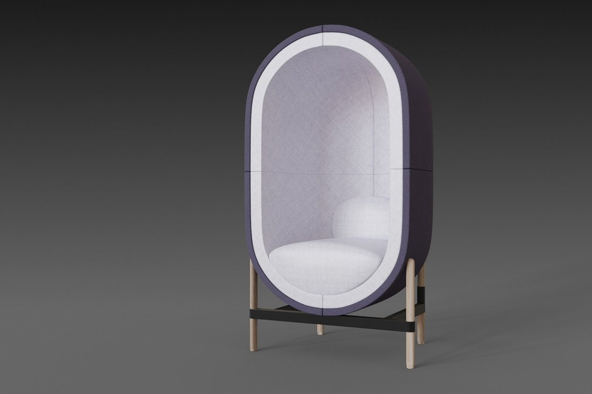 Capsule chair sofa in 3D - product preview 8