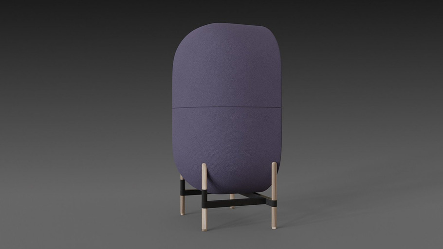 Capsule chair sofa in 3D - product preview 5