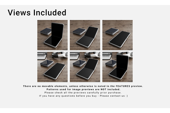 Samsung Galaxy Z Flip Mockups Set in Mobile & Web Mockups - product preview 1