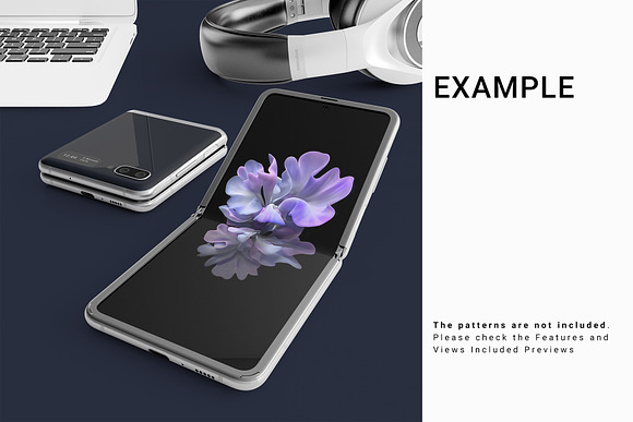 Samsung Galaxy Z Flip Mockups in Mobile & Web Mockups - product preview 6