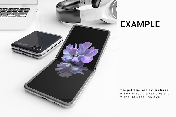 Samsung Galaxy Z Flip Mockups in Mobile & Web Mockups - product preview 7