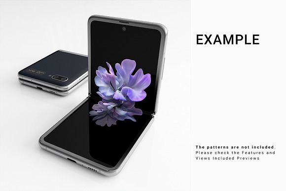 Samsung Galaxy Z Flip Mockups in Mobile & Web Mockups - product preview 8