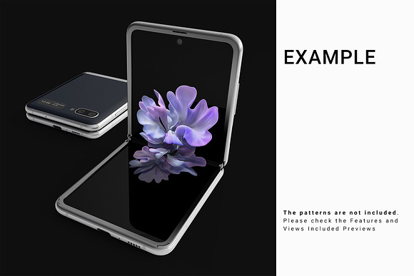 Samsung Galaxy Z Flip Mockups in Mobile & Web Mockups - product preview 9