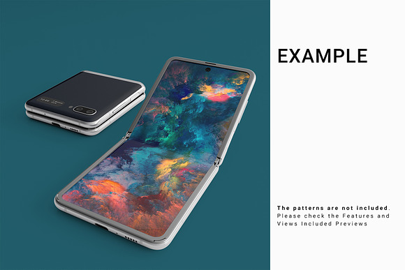Samsung Galaxy Z Flip Mockups in Mobile & Web Mockups - product preview 10