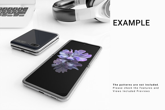 Samsung Galaxy Z Flip Mockups in Mobile & Web Mockups - product preview 11