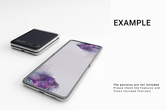 Samsung Galaxy Z Flip Mockups in Mobile & Web Mockups - product preview 13