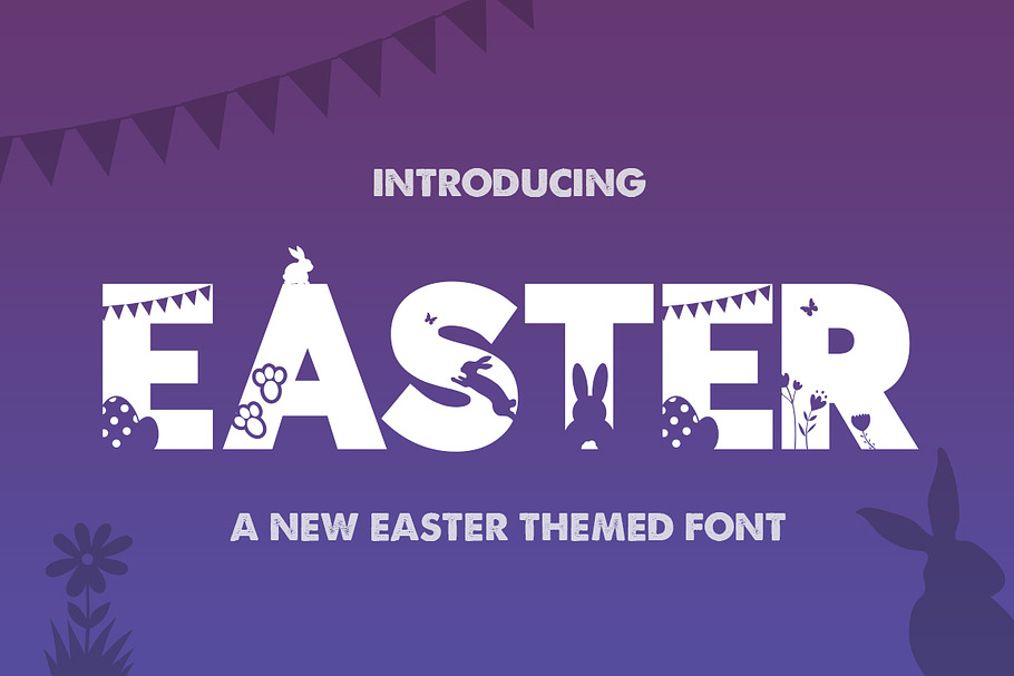 Easter Silhouette Font in Display Fonts - product preview 8