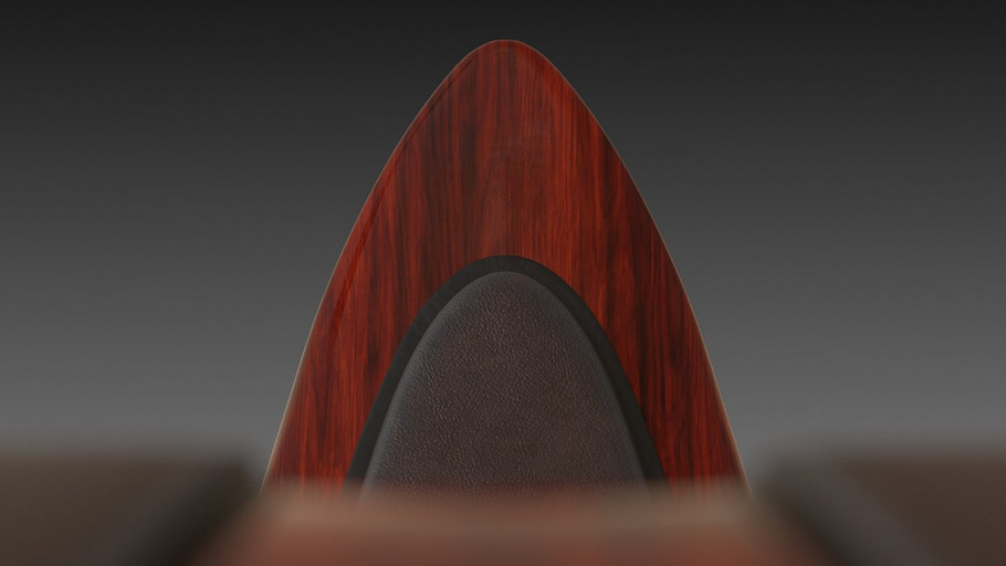 Wooden red chair in Furniture - product preview 12