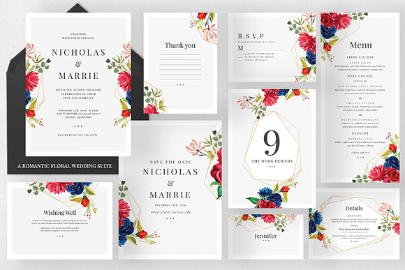 Wedding Invitation Bundle 1 in Wedding Templates - product preview 1
