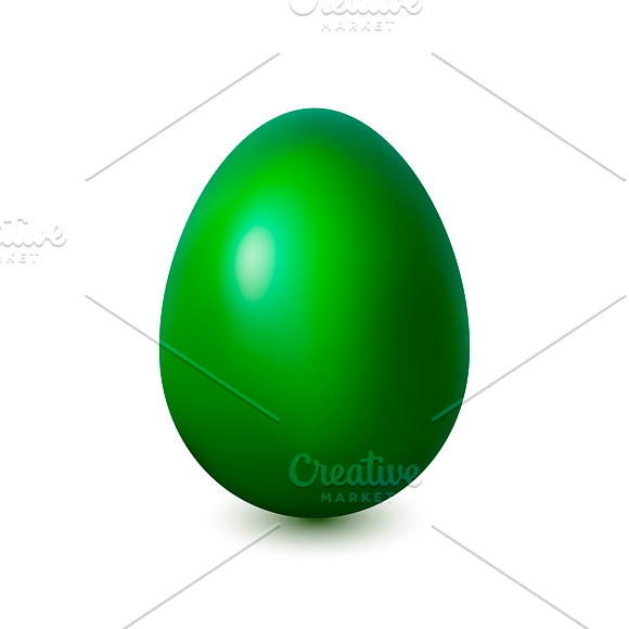 Vector colored Easter eggs in Objects - product preview 2