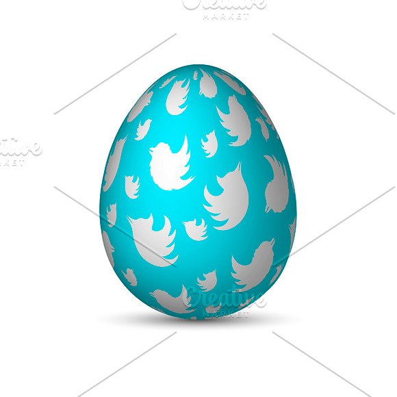 Vector colored Easter eggs in Objects - product preview 5