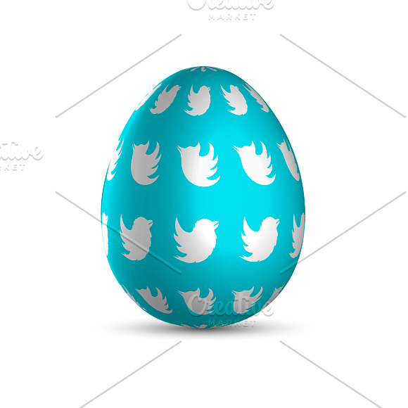 Vector colored Easter eggs in Objects - product preview 12