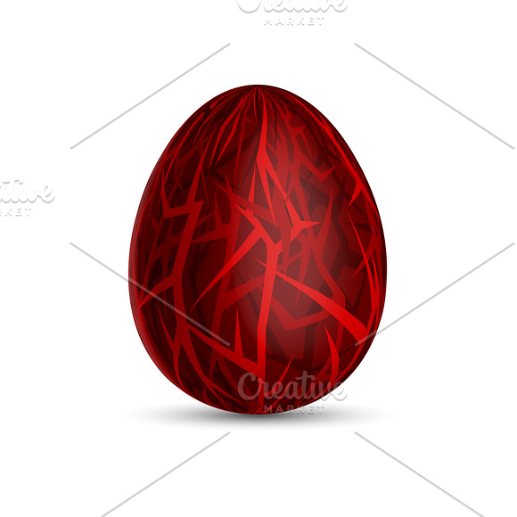 Vector colored Easter eggs in Objects - product preview 16
