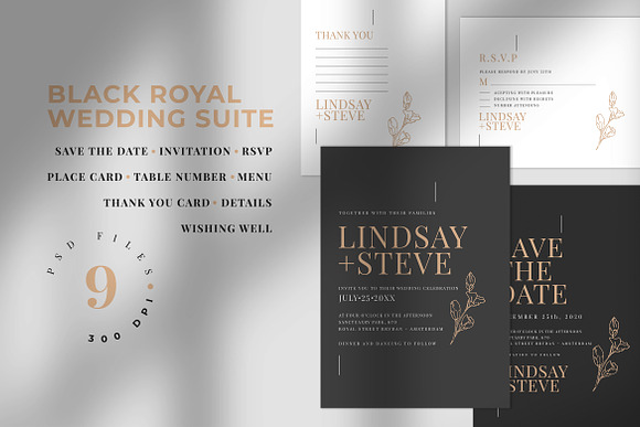 Wedding Invitation Bundle 2 in Wedding Templates - product preview 9