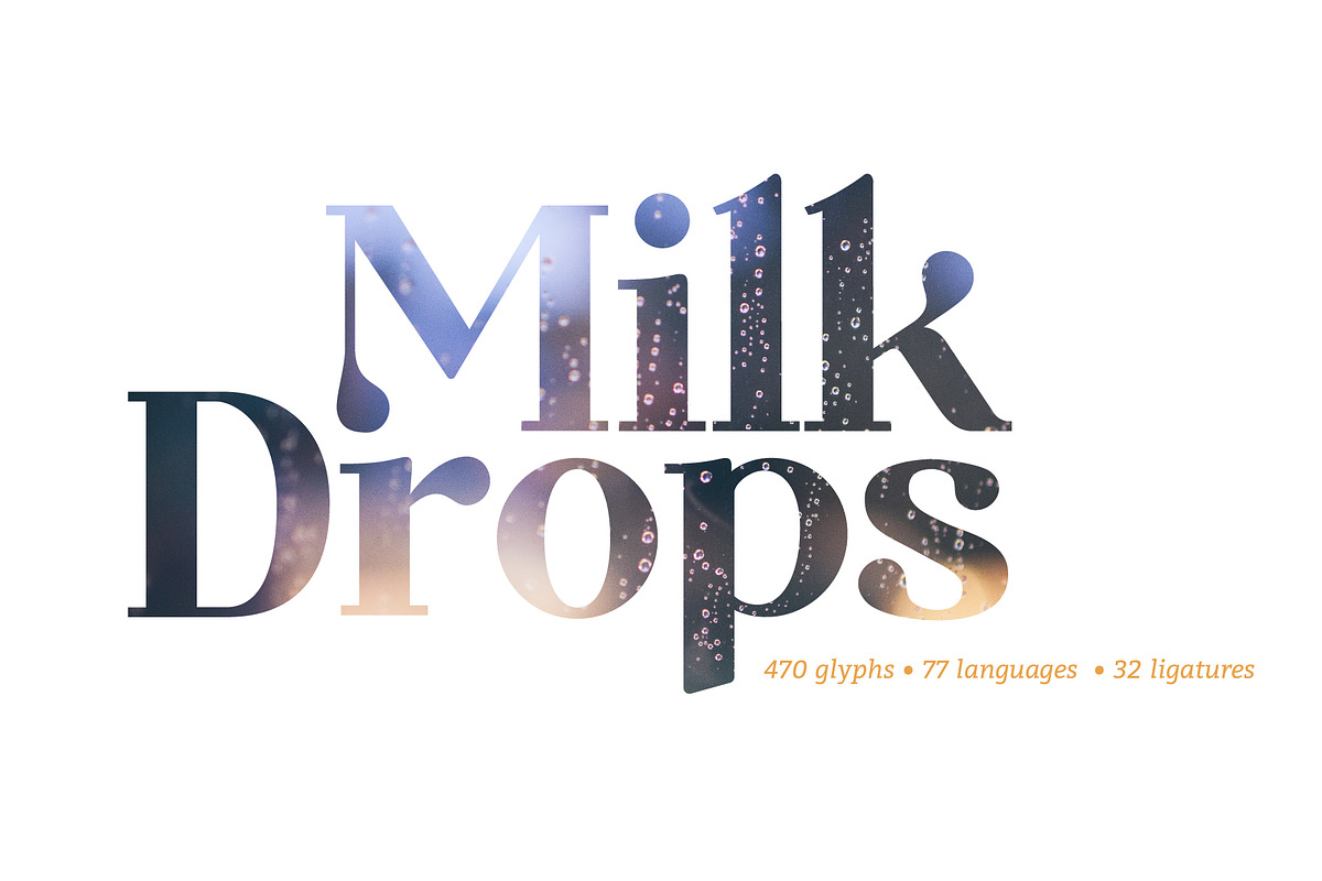 Milk Drops Bold in Slab Serif Fonts - product preview 8