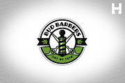 Bud Barbers Vector Logo Template