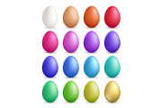 Colored eggs. Happy easter symbols