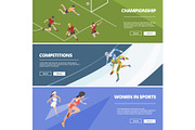 Sport banners. Olympic games