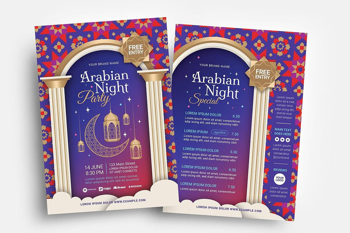 Arabic Flyer Template in Flyer Templates - product preview 8