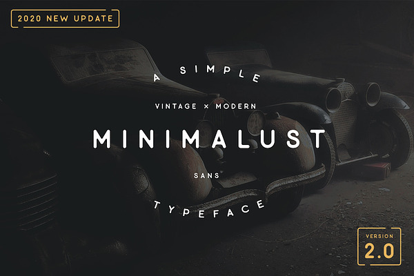 Minimalust Typeface - 2020 UPDATE