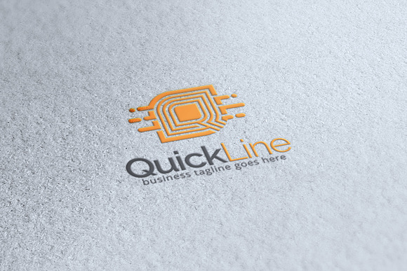Quick Line Letter Q Logo in Logo Templates - product preview 3