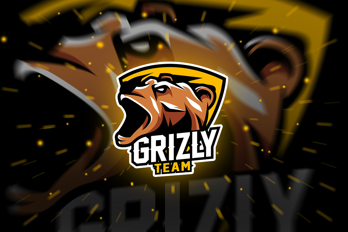 grizly - Mascot & Esport Logo in Logo Templates - product preview 8