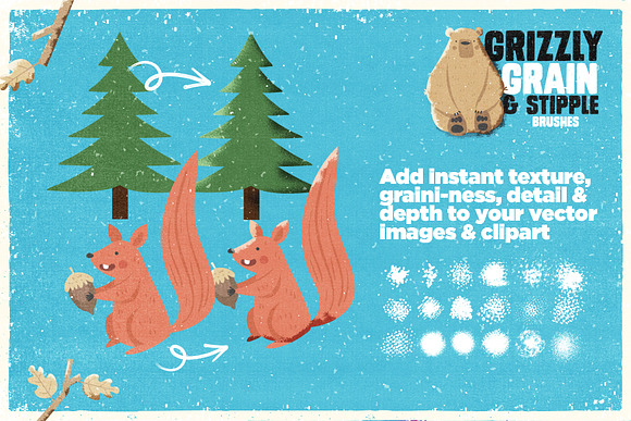 Grizzly Grain & Stipple Brushes in Add-Ons - product preview 3